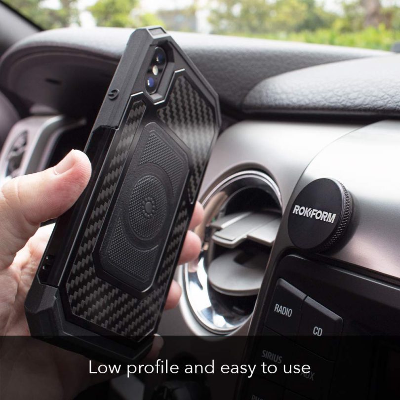 Rokform LOW-PRO Powerful 1 inch universal magnetic car mount