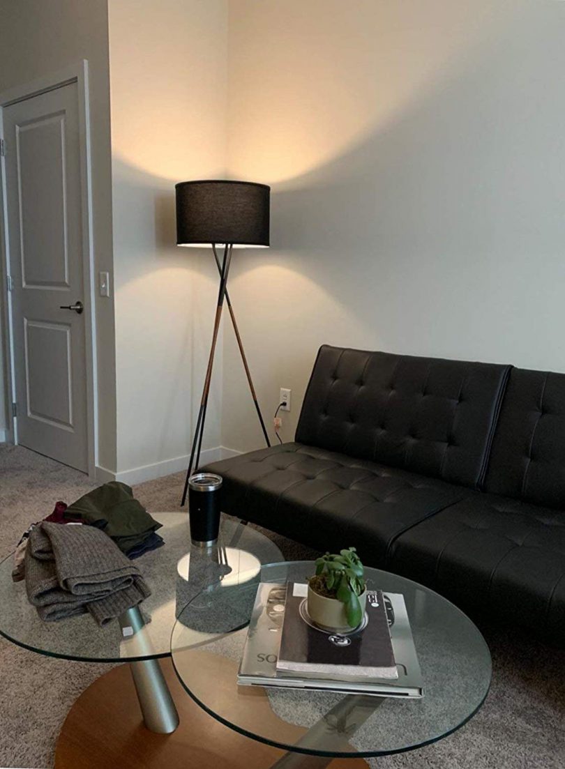 Kira Home Sadie 61″ Mid Century Modern Tripod LED Floor Lamp