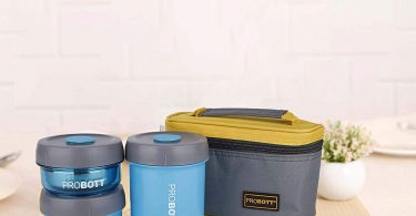 PROBOTT Stainless Steel Feast Lunch Box with Carry Pouch