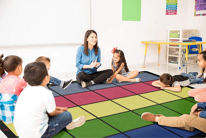 Flagship Carpets FE126-58A Learning Grid Children’s