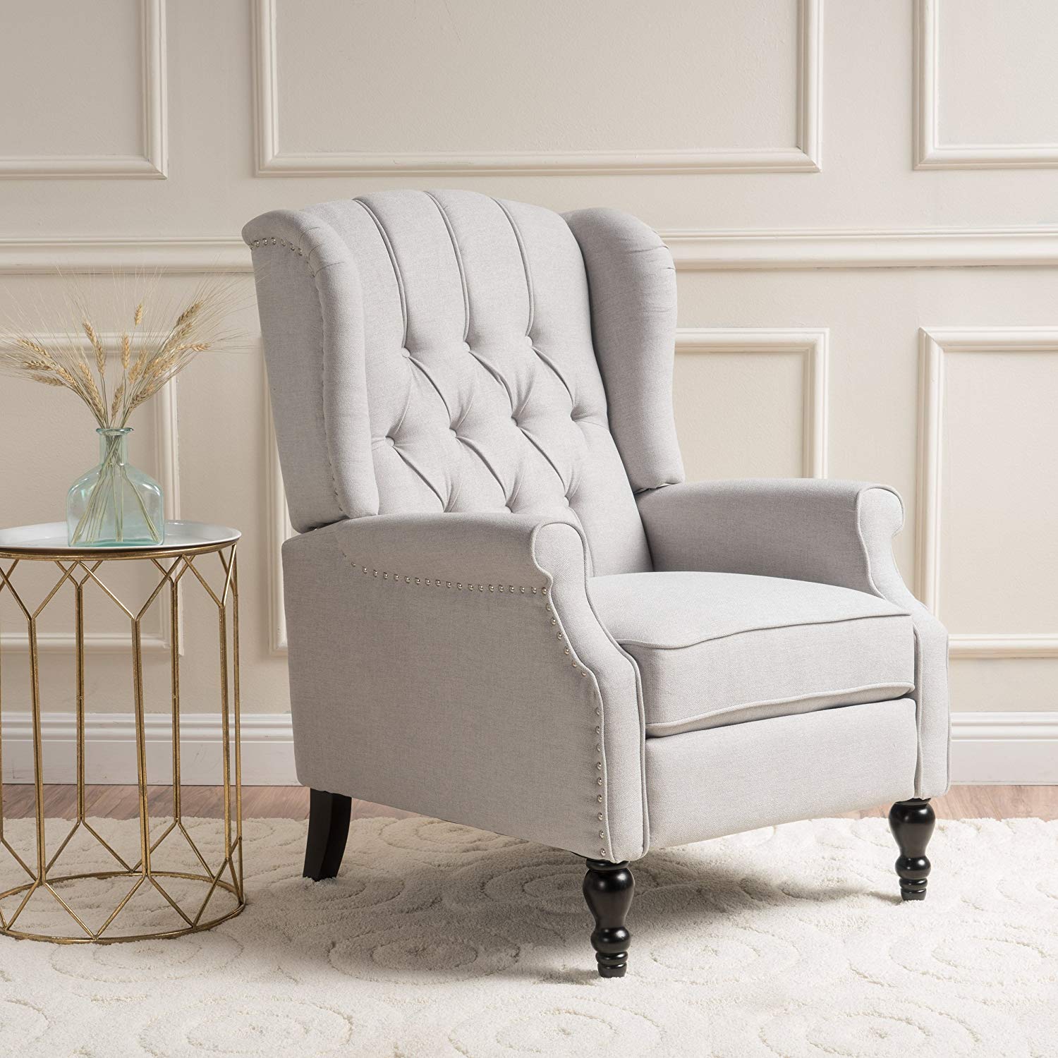 Christopher Knight Home Elizabeth Tufted Fabric Arm Chair
