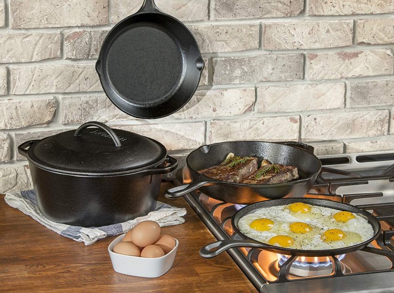 Lodge Seasoned Cast Iron 5 Piece Bundle