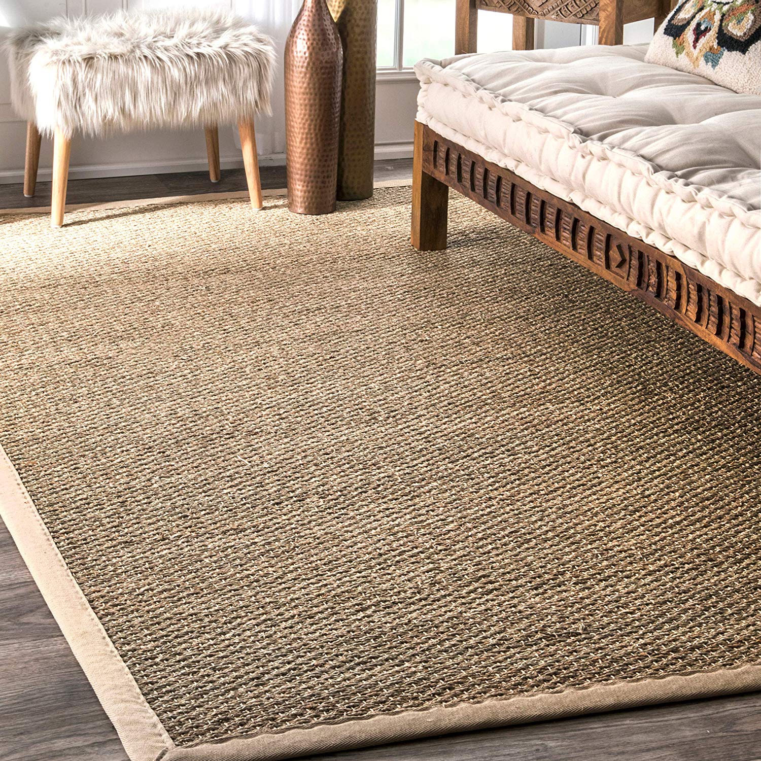 nuLOOM Elijah Seagrass Natural Area Rug