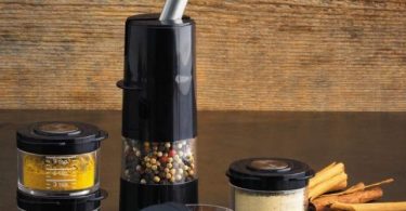 Kuhn Rikon 20477 Christopher Kimball’s Milk Street Ratchet Spice Grinder with Storage Jar