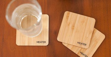MEATER Natural Bamboo Drink Coasters