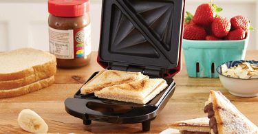 Dash Compact Panini Press + Electric Sandwich Maker Toasting