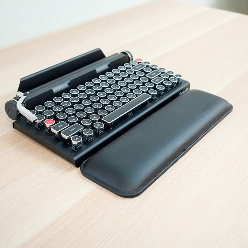 Qwerkywriter Official Ergonomic PU Leather Keyboard Wrist Pad Rest