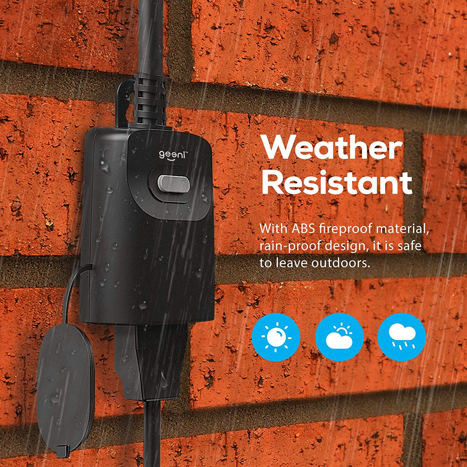 Geeni Indoor/Outdoor Smart Plug Weatherproof