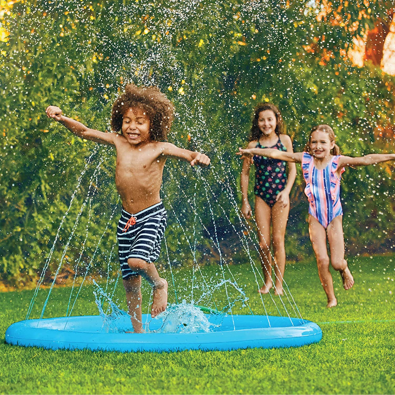 sprinkler paddling pool