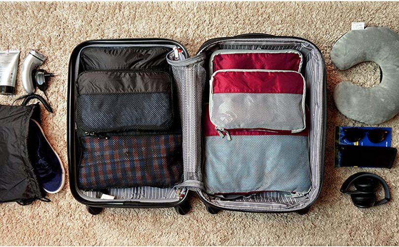 TRAVEL DUDE Compression Packing Cubes Set made of Plastic Bottles