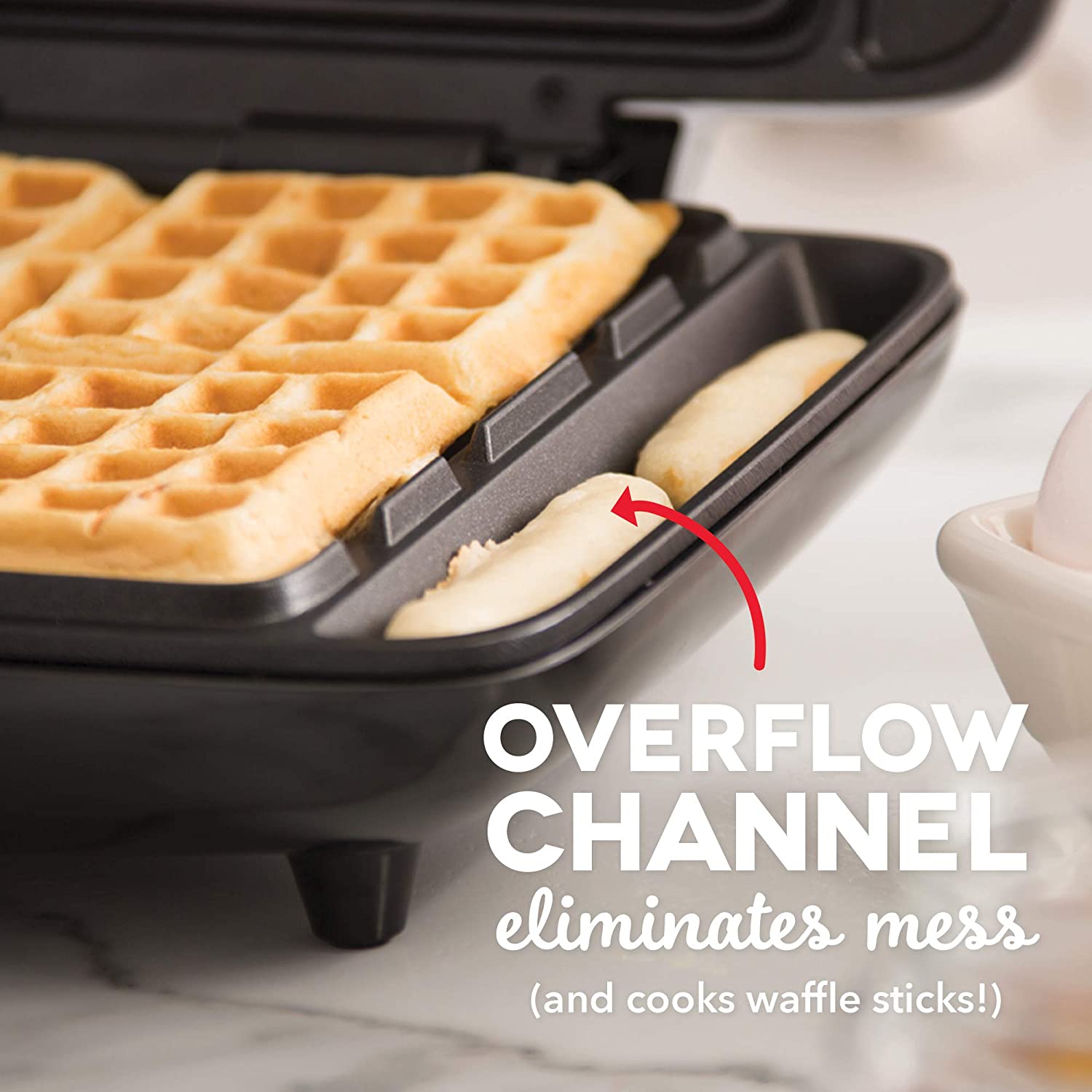 DASH No-Drip Belgian Waffle Maker