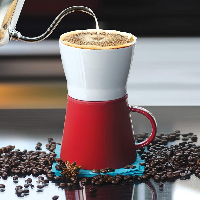 The Asobu Café Pour Over 16 Ounce Ceramic Coffee Mug