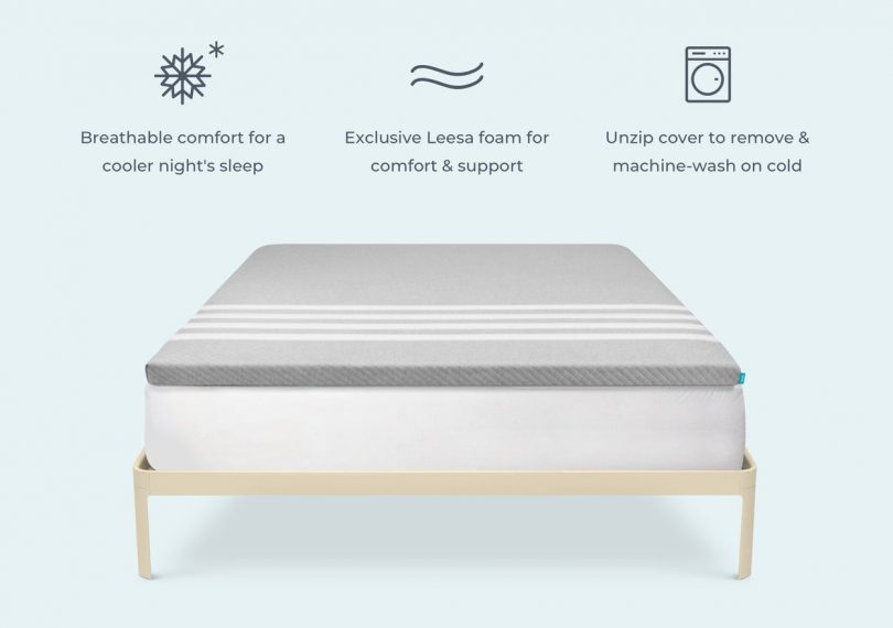 Leesa Cooling Foam Mattress Topper