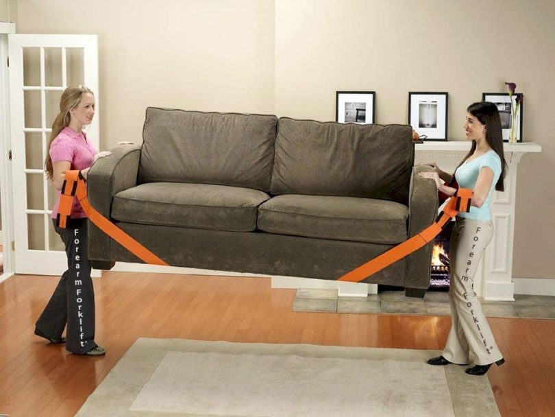 Forearm Forklift Lifting and Moving Straps for Furniture