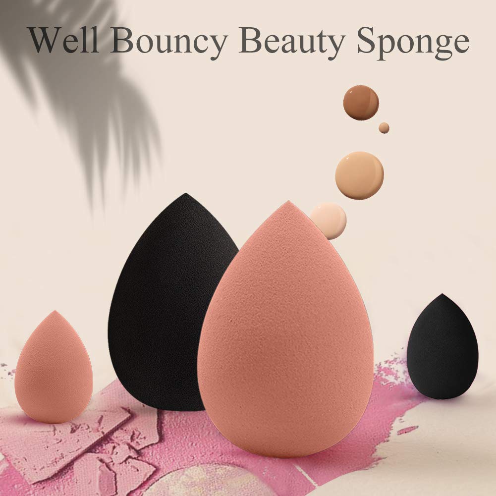 BEAKEY 4+1 Pcs Makeup Sponges