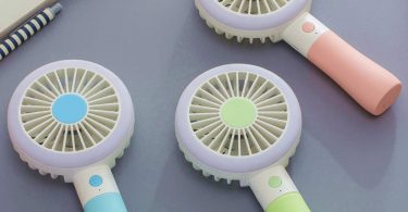 Mini Portable Fan,Handheld Fan with LED