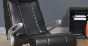 X Rocker SE 2.1 Black Leather Video Gaming Chair