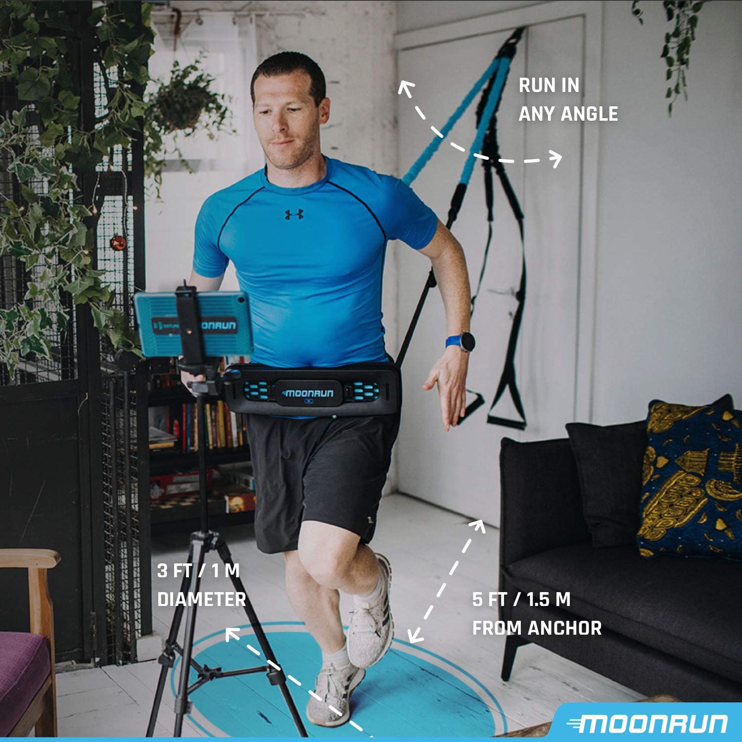 MoonRun Portable Cardio Trainer for Home Workout
