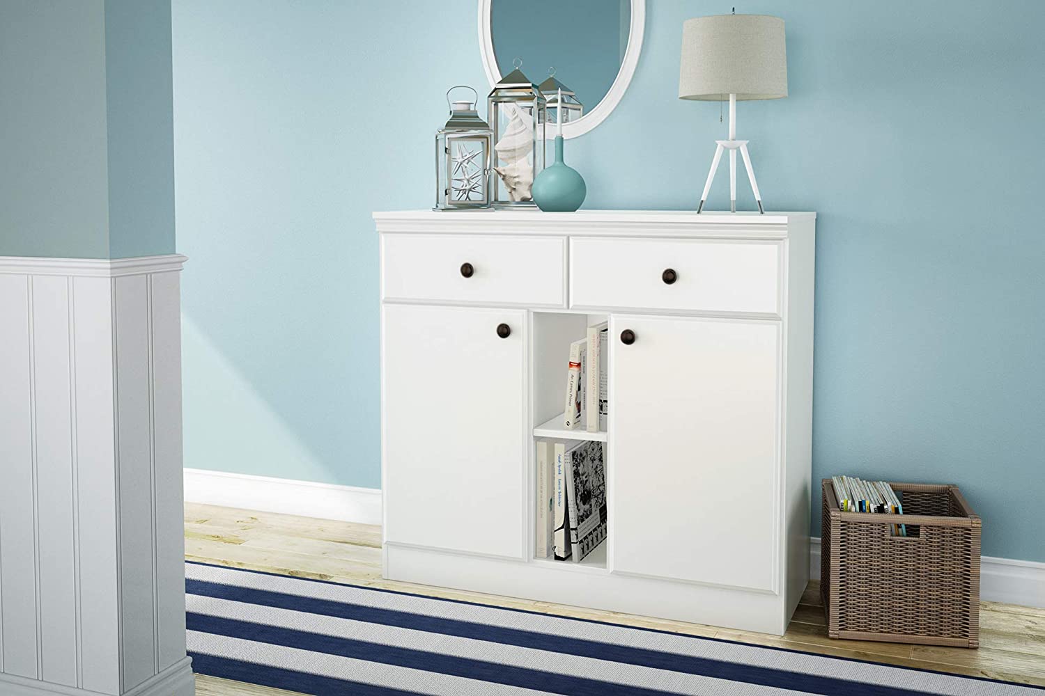 South Shore 2-Door Storage Sideboard with Drawers