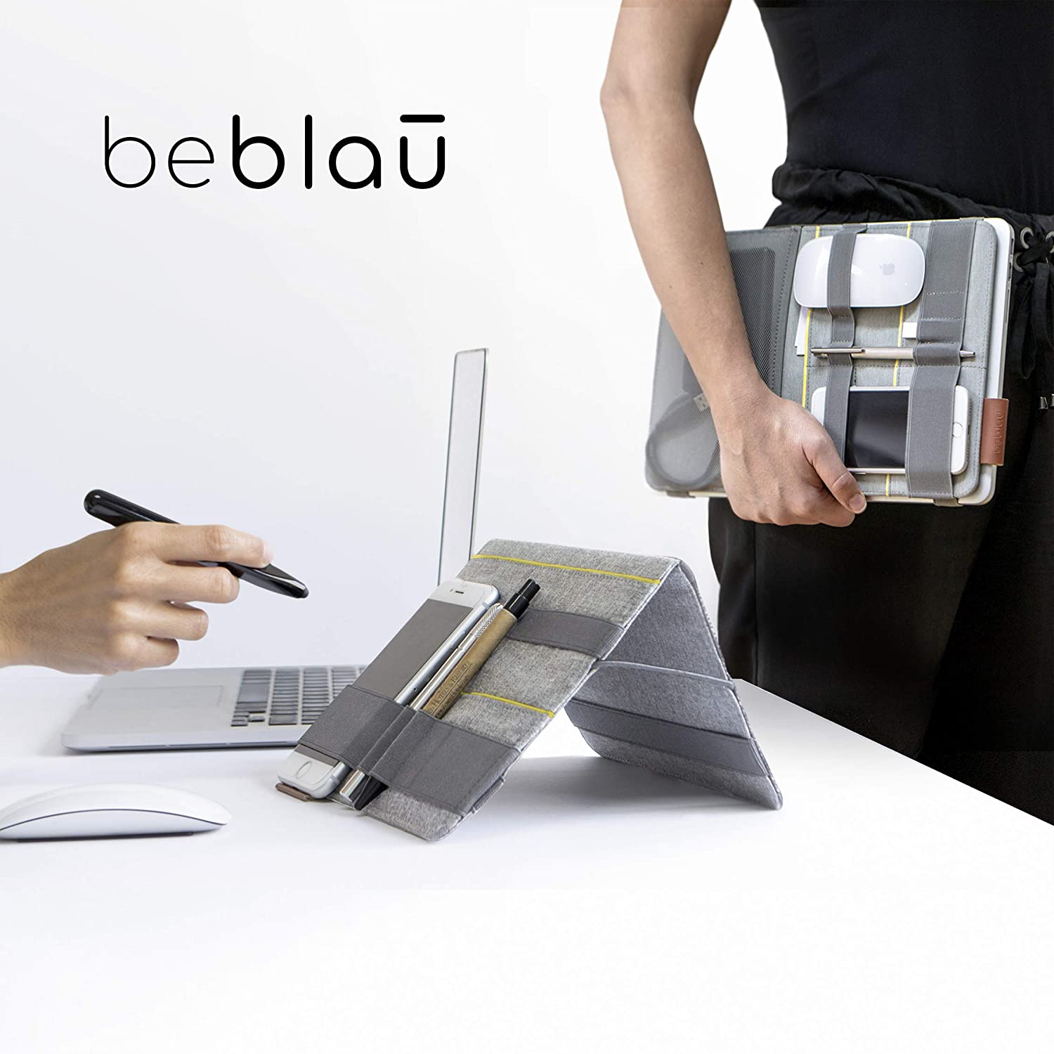 BEBLAU FOLD, Portable Organizer Attachable to Your Devices