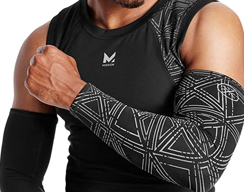 MISSION mens Cooling Compression Arm Sleeves