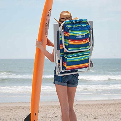 Tommy Bahama 2 Backpack Beach Chairs Stripes