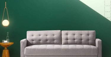 Zinus Benton Mid-Century Upholstered 76 Inch Sofa