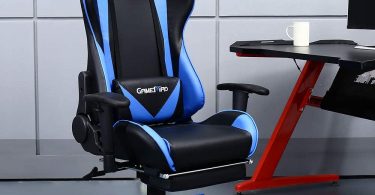 GAMEMAD High Back PU Leather Swivel Gaming Chair with Adjustable Lumbar Support