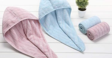 CHARS 2 Pack Microfiber Hair Towels