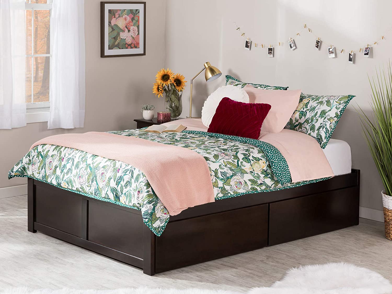 Atlantic Furniture Concord Platform 2 Urban Bed Drawers,