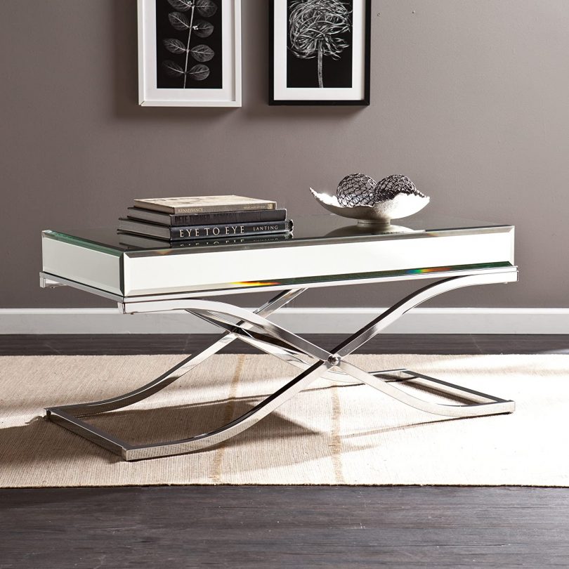 SEI Furniture Ava Mirrored Coffee table
