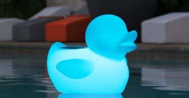 Glowing Waterproof Rechargeable Bluetooth Duck Pool Floating Speaker