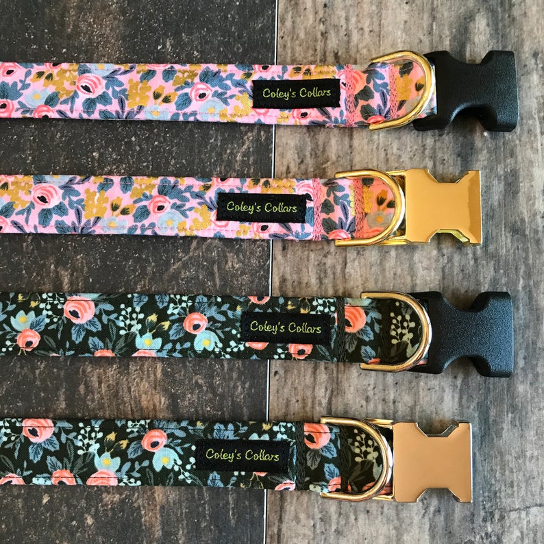 Dog Collar Rifle Paper Co Dog Collar Dog Collars Floral Dog