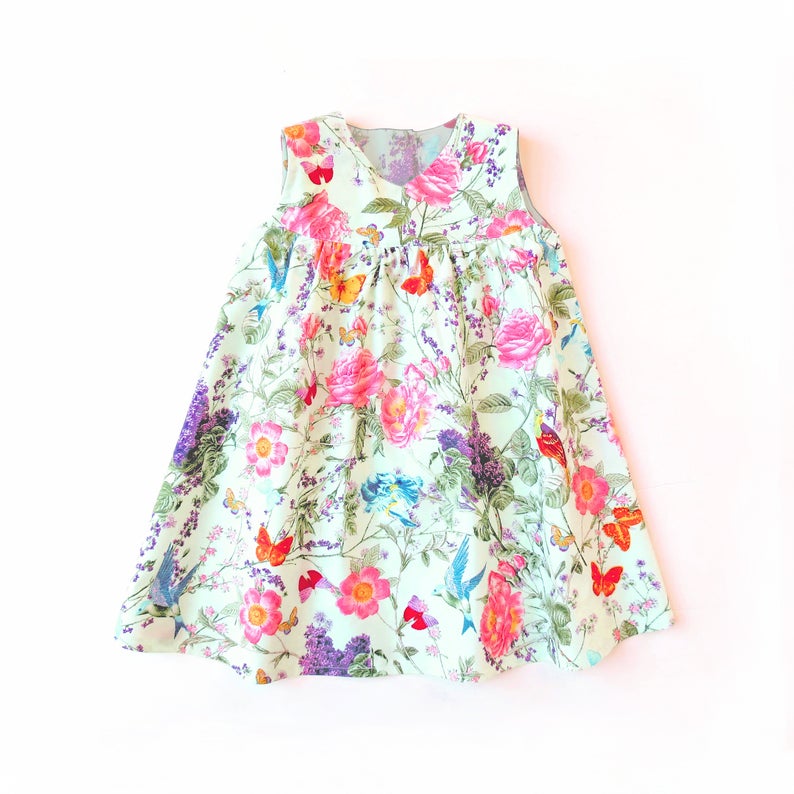 Natasha BABY DRESS PATTERN. Sewing pdf pattern for children