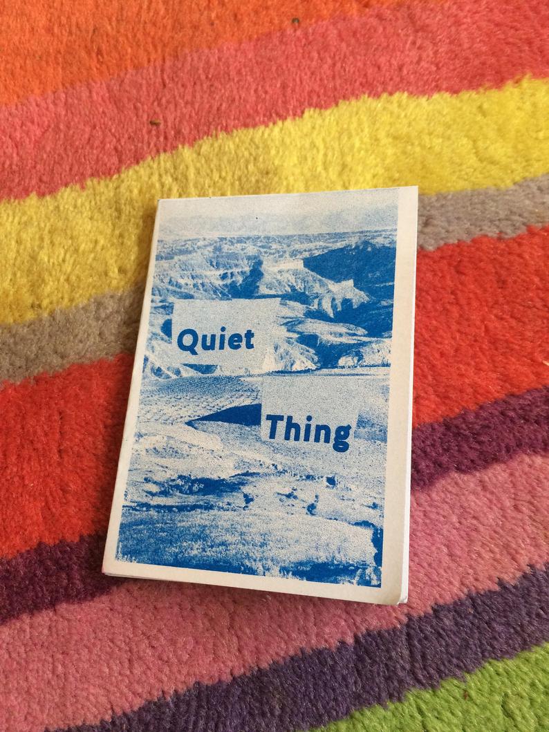 Quiet Thing Mini zine about being quiet and introverted riso