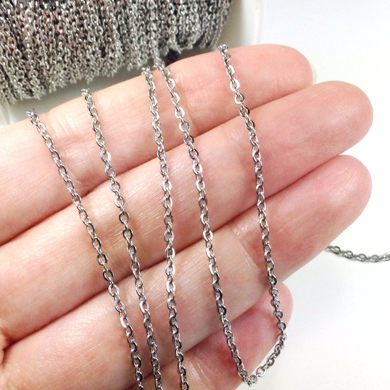 Stainless Steel Chain Bulk Chain Jewelry Making Chain Fine