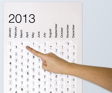 Bubble Wrap Calendar 2013