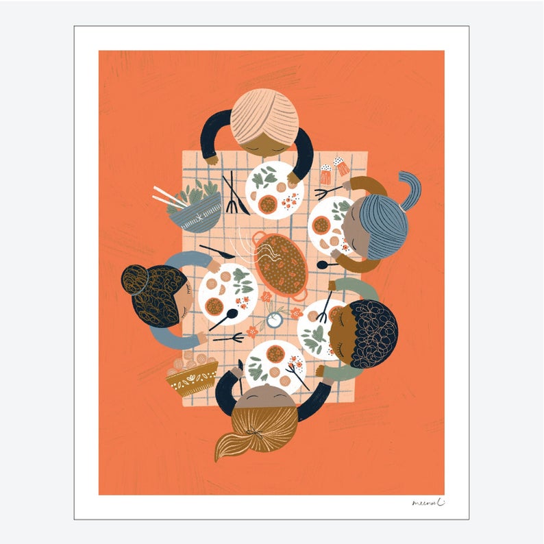 Foodie Friends Print