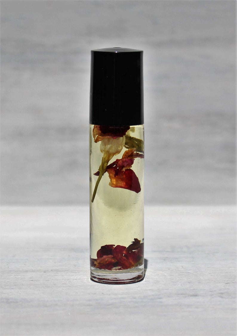 Jasmine Rose Vanilla Natural Perfume Roll On Essential Oils