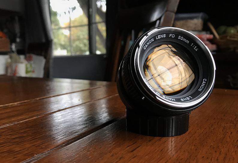 Canon 50mm f1.4 Chrome Front Lens