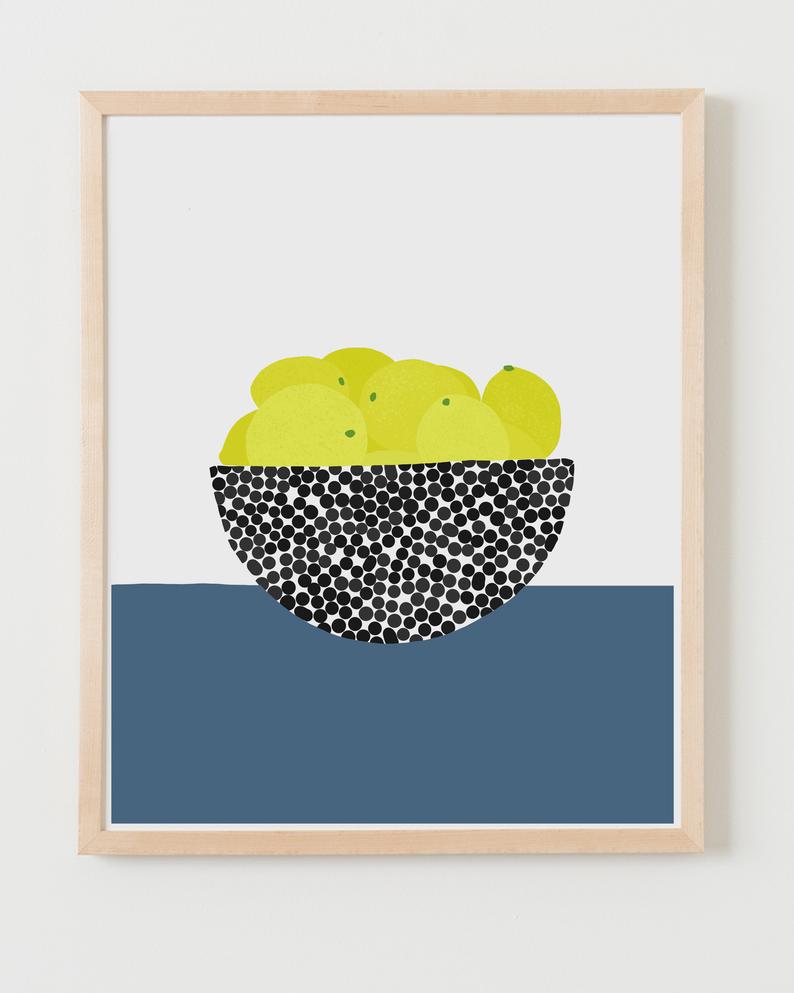 Fine Art Print.  Still Life with Lemons.  June 18 2020.