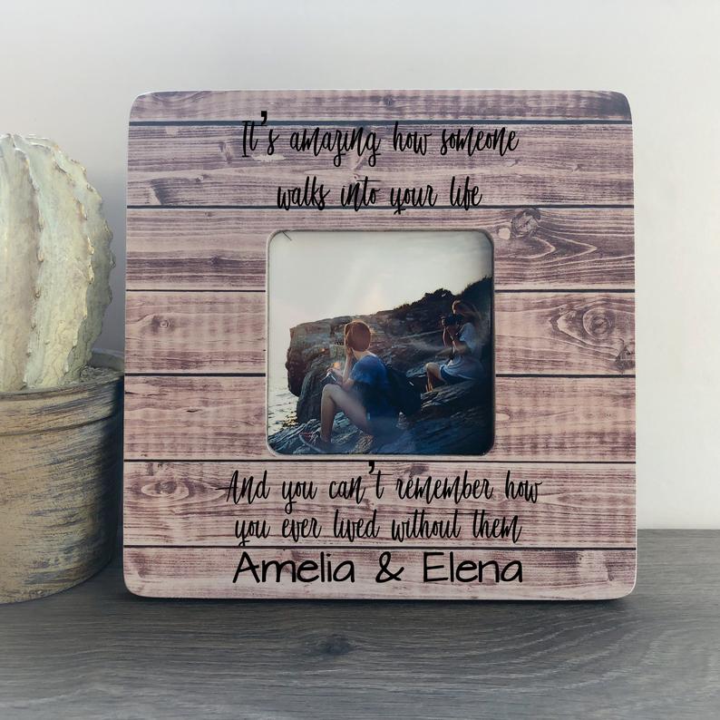 Friendship Frame Frame Long Distance Gift Personalized Picture