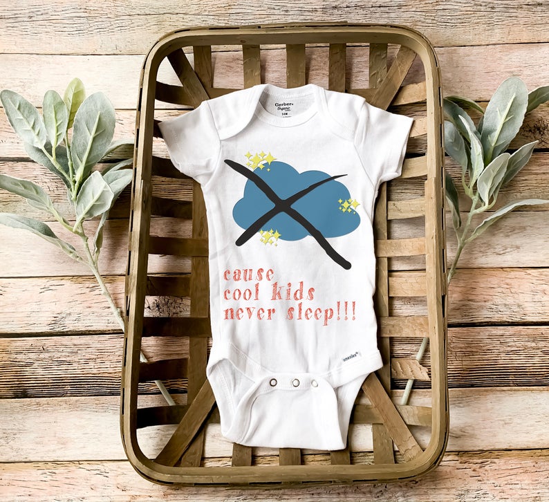 Hipster boy clothes  Cotton bodysuit with sleep quote about