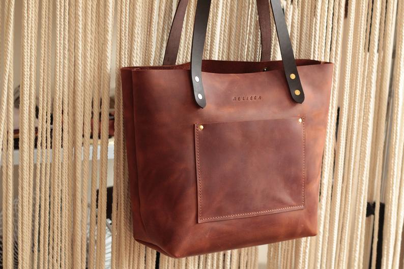 Large leather tote bag Leather tote Tote bag leather Tote