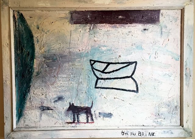 On the Brink Painting by Stephanie Brody Lederman