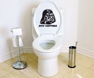 Sith Happens Darth Vader Toilet Decal