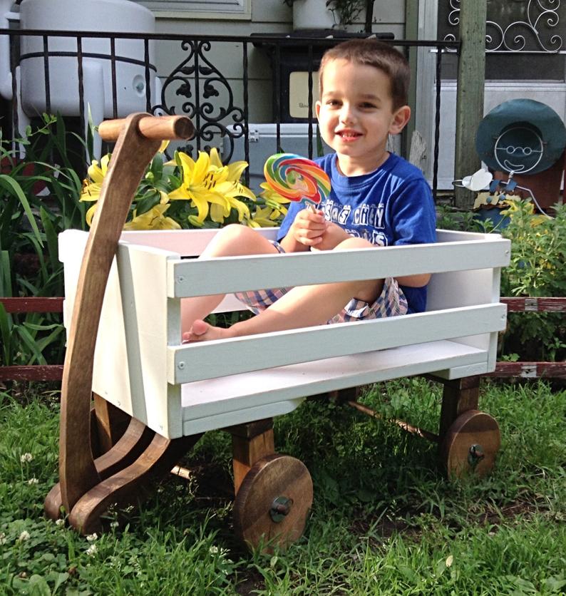 Wedding Wagon Wood Medium Bumbo Seat Wedding Decor Fully