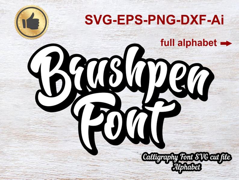 Alphabet SVG Fonts Cutfile Calligraphy font svg Handwritten