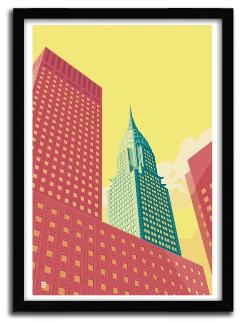 CHRYSLER BUILDING  Art Print by REMKO HEEMSKERK