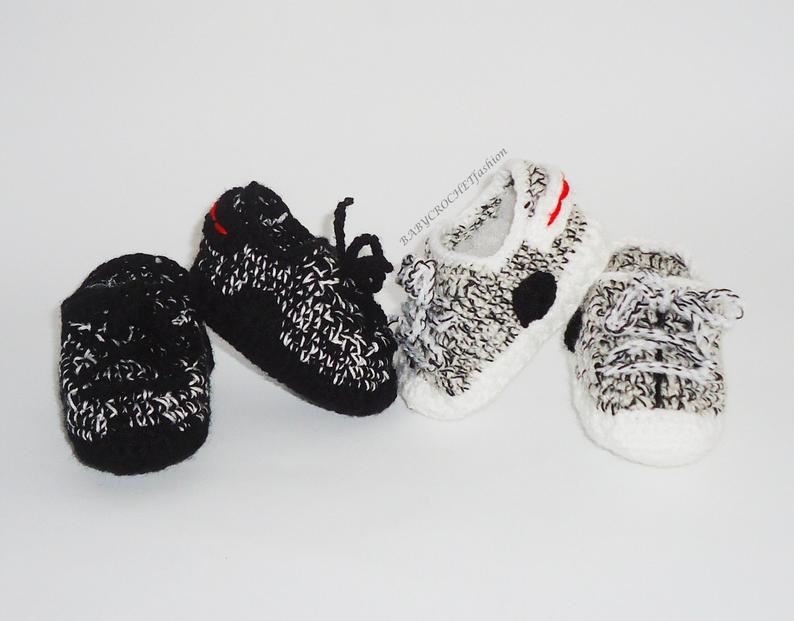 Crochet Baby Shoes The Yeezy Boost 350 Baby Sneakers